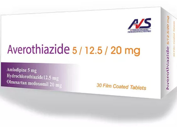 AVEROTHIAZIDE 20/5/12.5 MG 30 TAB