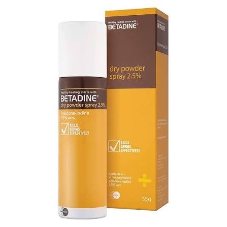 BETADINE POWDER SPRAY 55 GM