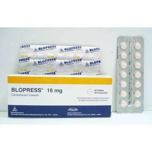 BLOPRESS 16 MG 28 TAB