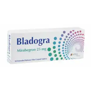 BLADOGRA 25 MG 30 TAB