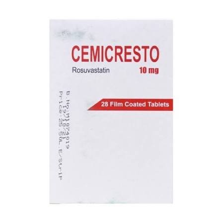 CEMICRESTO 10 MG 28 TAB