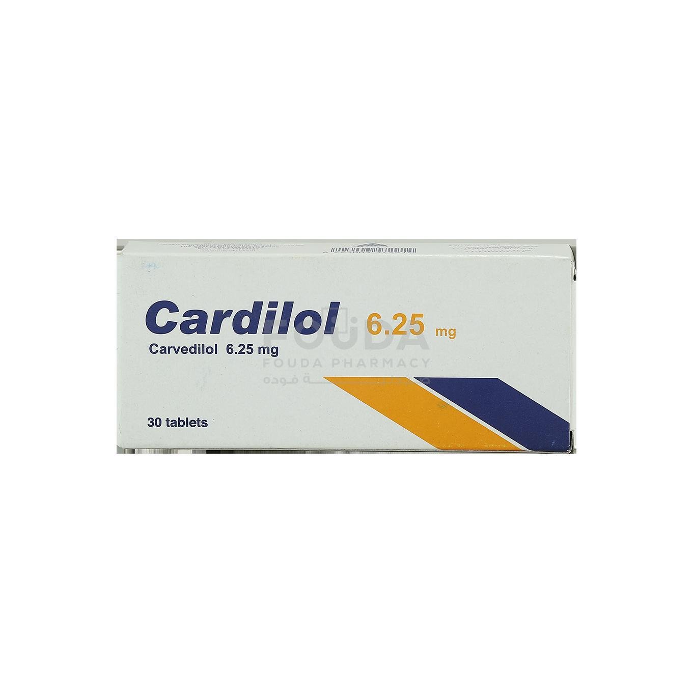 CARDILOL 6.25 MG 30 TAB