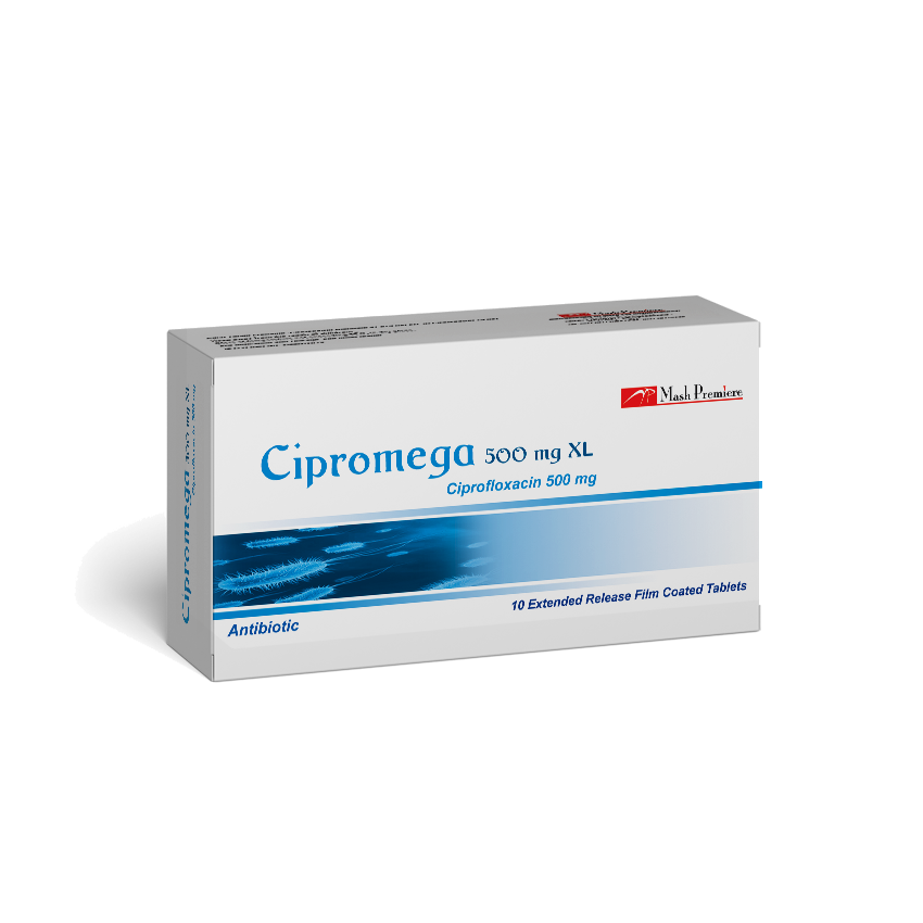 CIPROMEGA 500 MG 10 TAB