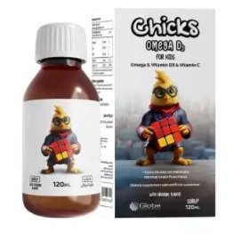 CHICKS OMEGA D3 SYRUP 120 ML