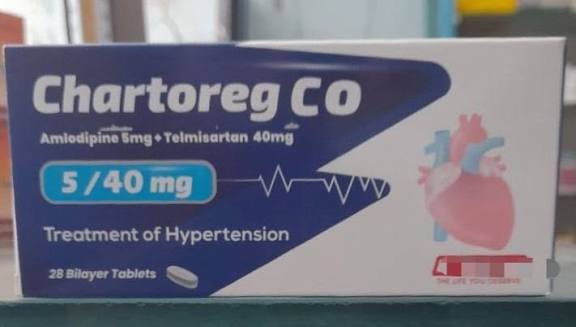 CHARTOREG CO 5/40 MG 28 TAB