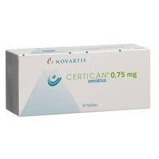 CERTICAN 0.75 MG 60 TAB