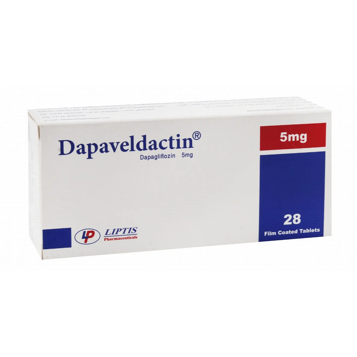 DAPAVELDACTIN 5 MG 28 TAB