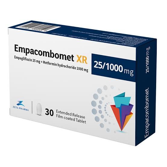 EMPACOMBOMET 25/1000 MG 30 TAB