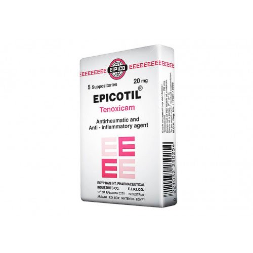 EPICOTIL 20 MG 5 SUPP س.ج