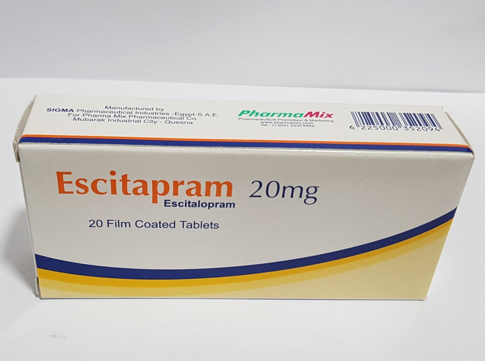 ESCITAPRAM 20 MG 20 TAB