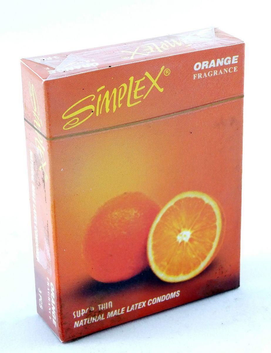 SIMPLEX 3 CONDOMS ORANGE