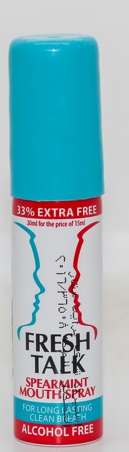 FRESH TALK SPEARMINT MOUTH SPRAY ALCOHOL FREE 20ML