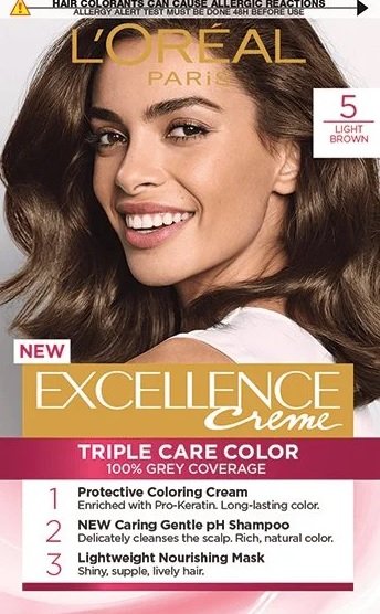 LOREAL EXCELLENCE CREME 5 LIGHT BROWN LLC