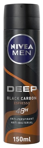 NIVEA DEEP BLACK CARBON ESPROSSO SPRAY 150 ML