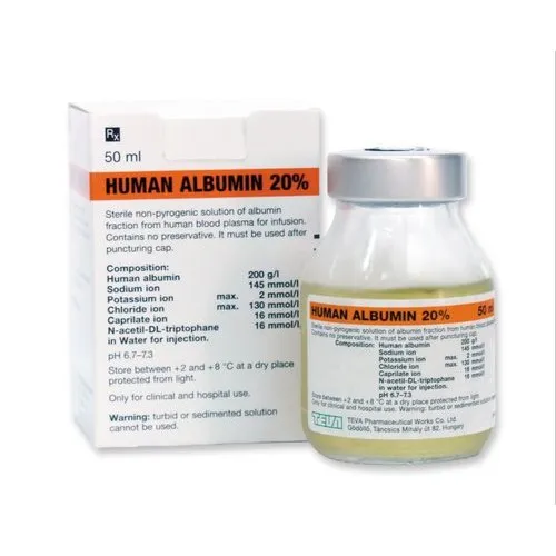 HUMAN ALBUMIN ZENALB 200G/L 1 VIAL 50 ML