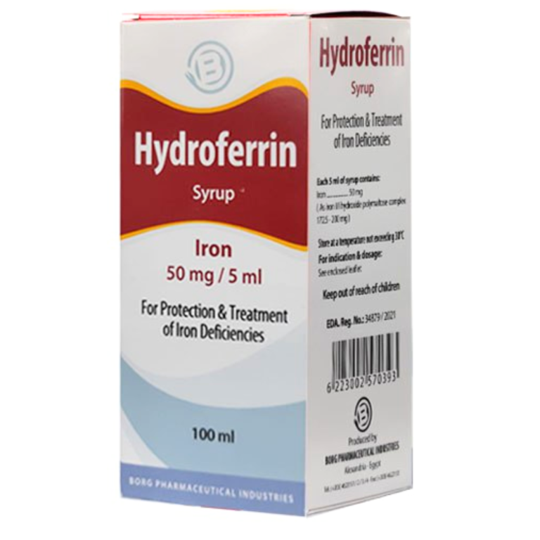 HYDROFERRIN 50 MG SYRUP 100 ML