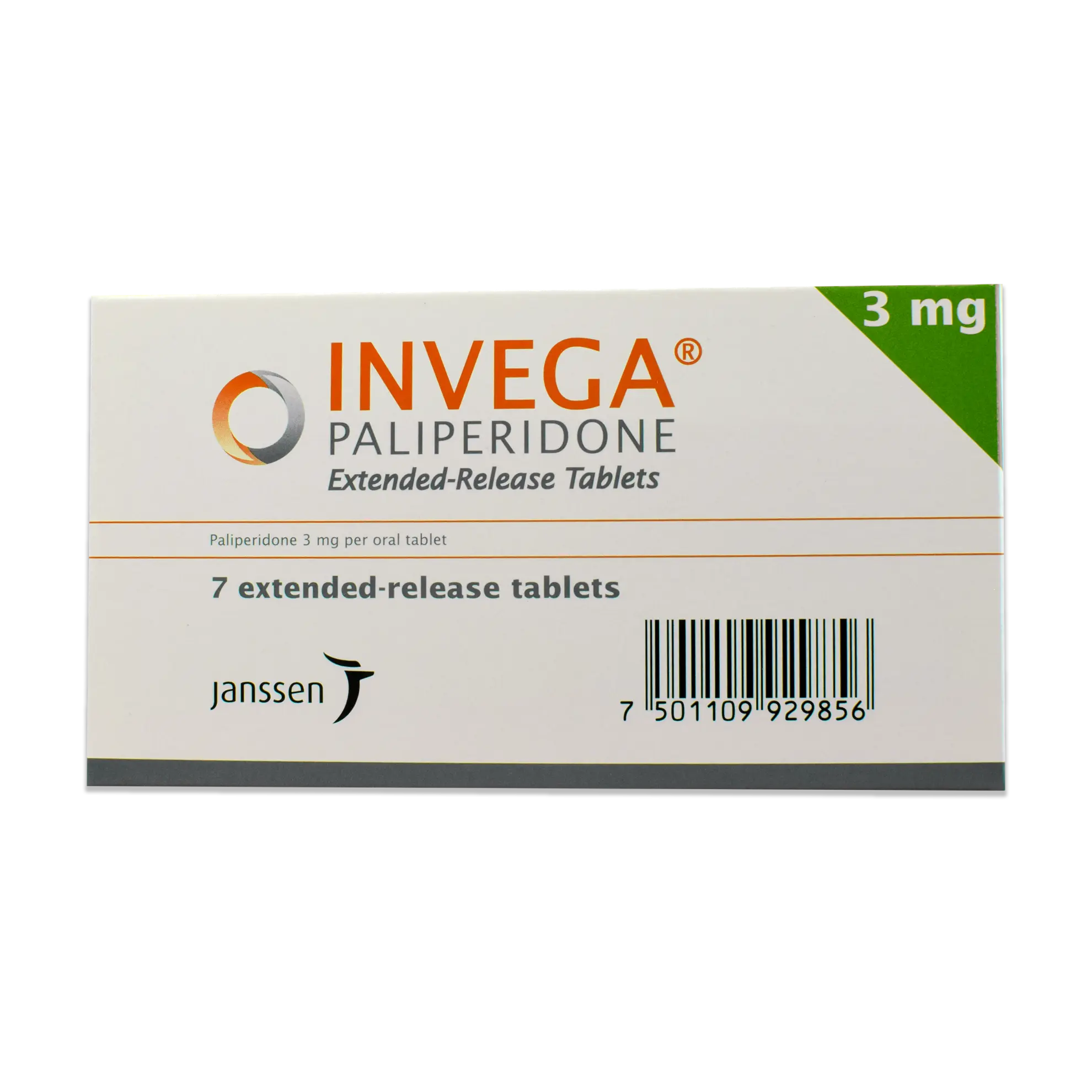 INVEGA 3 MG 7 TAB س.ج