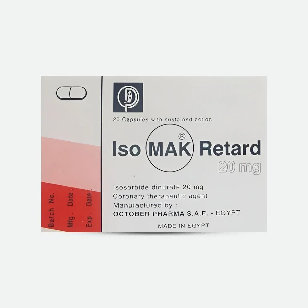 ISOMAK RETARD 20 MG 20 CAP