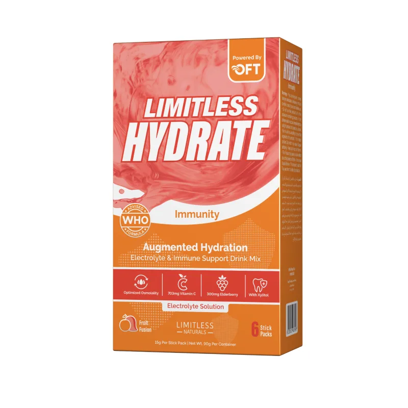 LIMITLESS HYDRATE IMMUNITY 6 STICK PACKS