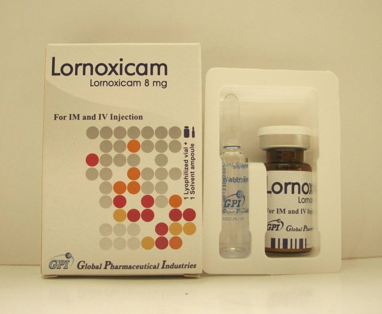 LORNOXICAM 8 MG 1 VIAL س ج
