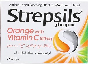 STREPSILS (ORANG&VITAMIN C) 24 LOZENGES خصم