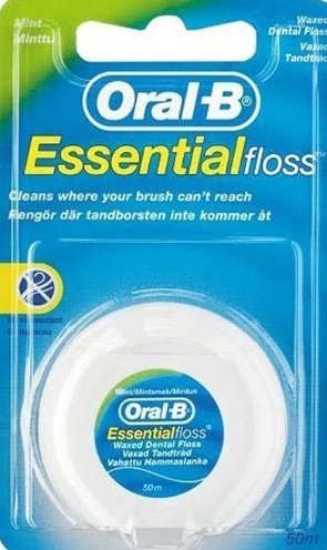 ORAL- B. DENTAL ESSENTIAL FLOSS 50MWAXED