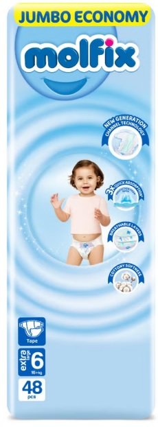 MOLFIX PANTS 6EXTRA LARGE 16 KG 48 PCS